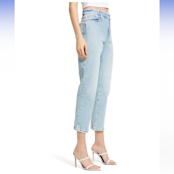 NWT Good American Good girlfriend High Waist Straight Leg Jeans - Picture 2 of 7